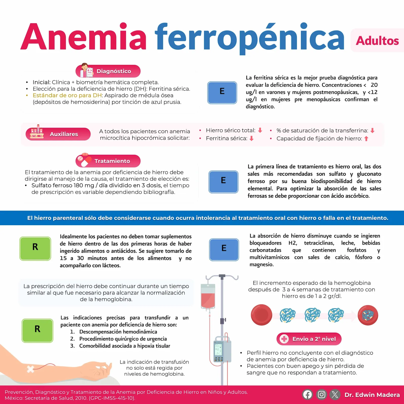 Anemia ferropénica Adultos